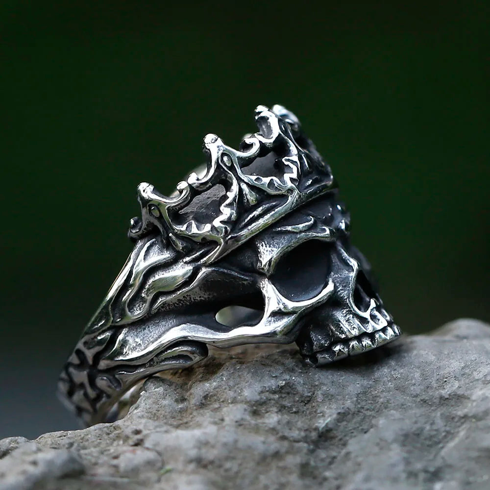 Vintage Gothic Skull Punk Ring — Stainless Steel