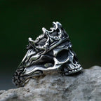 Vintage Gothic Skull Punk Ring — Stainless Steel