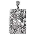 Personality Acalanatha Buddha Pendant Men Jewelry Retro 925 Silver Chain Necklace Male Amult Neck Accessories For Boyfriend Gift