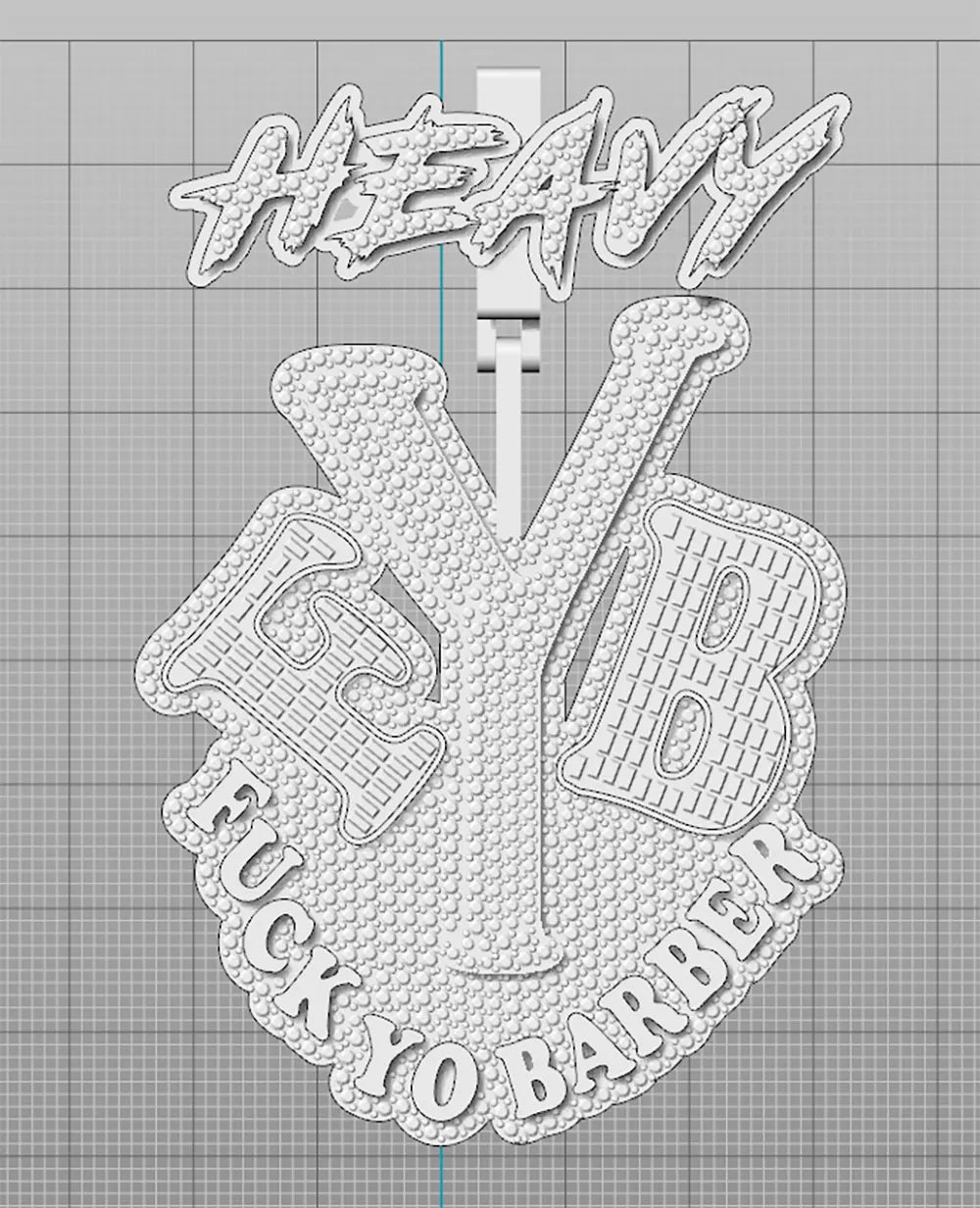Iced Out Letter Pendant Necklace Name