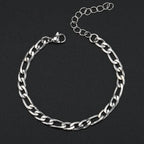 Gold Figaro Bracelet 316L Stainless Steel 5MM