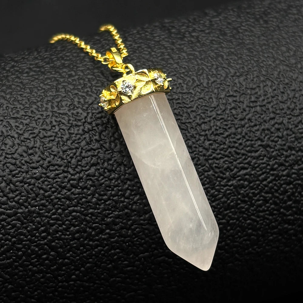 Geometric Two-Tone Pendant Sterling Pendulum Clavicle