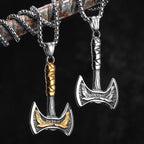 Viking Phoenix Axe Men Necklaces Stainless Steel Pendant Chain Women Punk Fashion Jewelry New In Accessories Gifts Wholesale