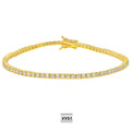 Moissanite Tennis Bracelet 2mm — Gold