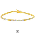 Moissanite Tennis Bracelet 2mm — Gold