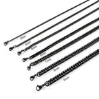 Punk Style Double Woven Six Sided Cuban Chain Stainless Steel Necklace Basic Hip Hop Men's Necklace Fashion Jewelry Accessories