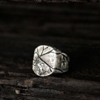 Cracking Rock Statement Ring — Silver