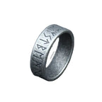 Viking Futhark Runes Vegvisir Ring for Men — Stainless Steel