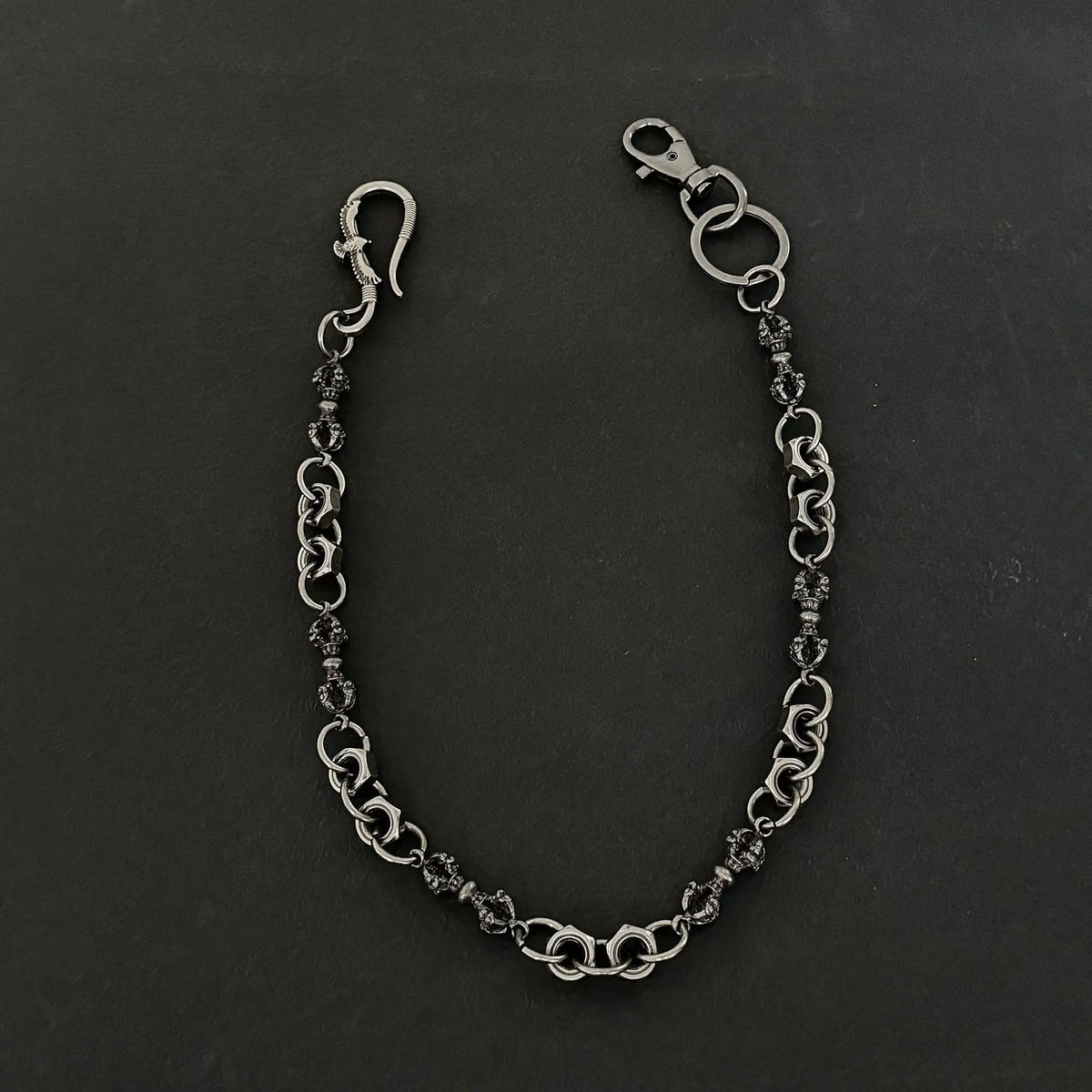 Biker Eagle Charm Trouser Chain Necklace — Stainless Steel