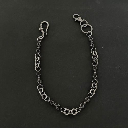 Biker Eagle Charm Trouser Chain Necklace — Stainless Steel