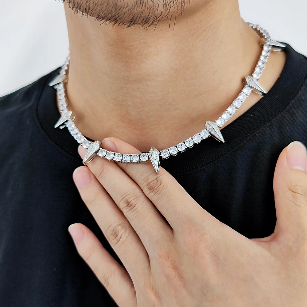 Iced Out Black Tennis Necklace 5MM