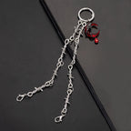 1pc Trendy Metal Shoe Chain - Gothic Skull Moth Pendant Classic Combat Boot Accessories Punk Charm Street Style Shoe