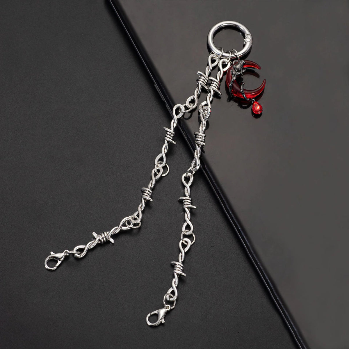 1pc Trendy Metal Shoe Chain - Gothic Skull Moth Pendant Classic Combat Boot Accessories Punk Charm Street Style Shoe