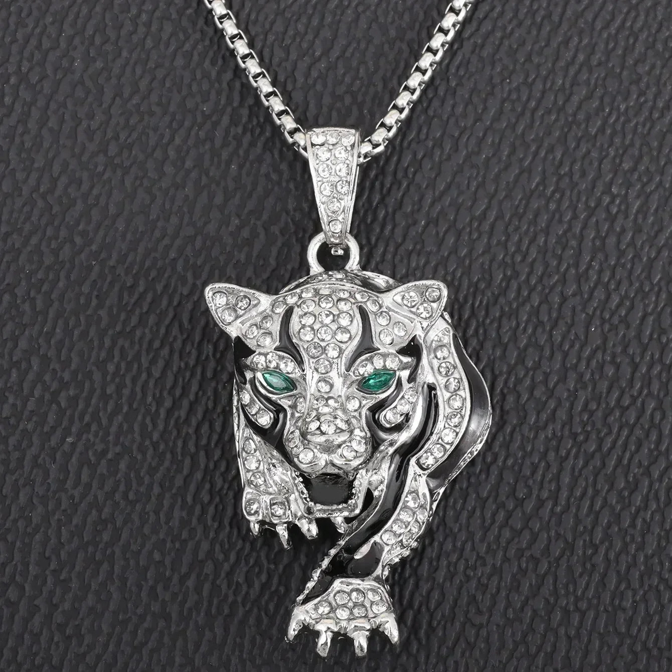 Hip Hop Iec Out Put Crystal Zirconia Dollar Sign Pendant Necklace Fashion Punk Cool Rock Rap Party Jewelry Accessories