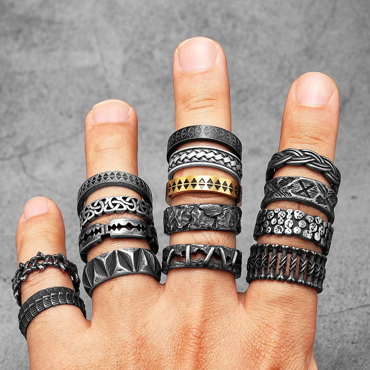 Suture Ring Stainless Steel Retro