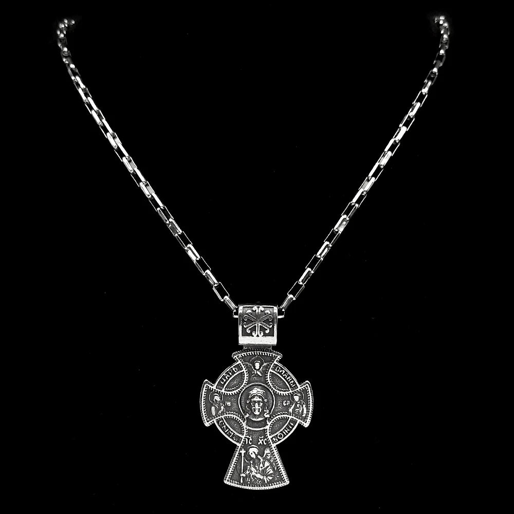 Orthodox Jesus Crucifix Cross Pendant — Stainless Steel