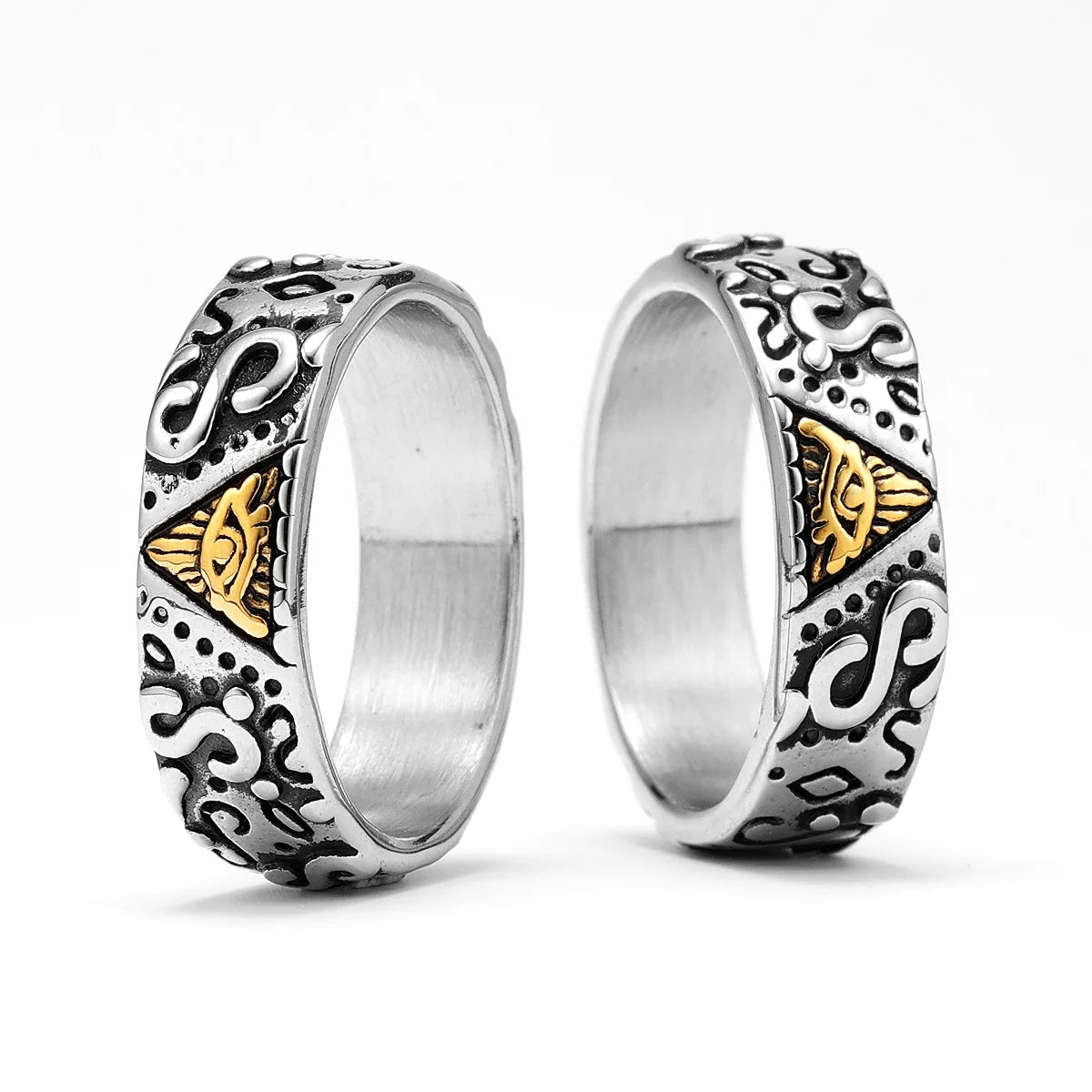 Masonic Eye Ring — Stainless Steel