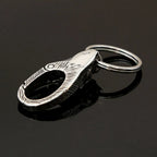 Sabertooth Tiger Carabiner Keychain Belt Clip — Stainless Steel