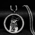 Iced Out Silver Chain French Bulldog Chihuahua