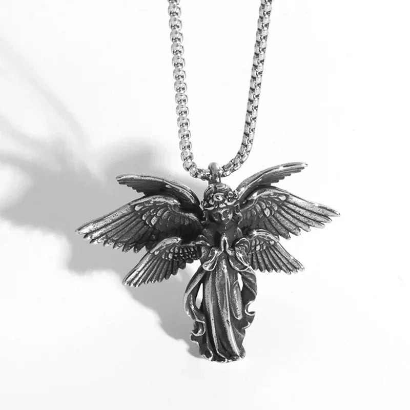 Fashion Anime Sexy Double Ponytail Lolita Pendant Goddess Necklace Men and Women Charm Temptation Cool Jewelry