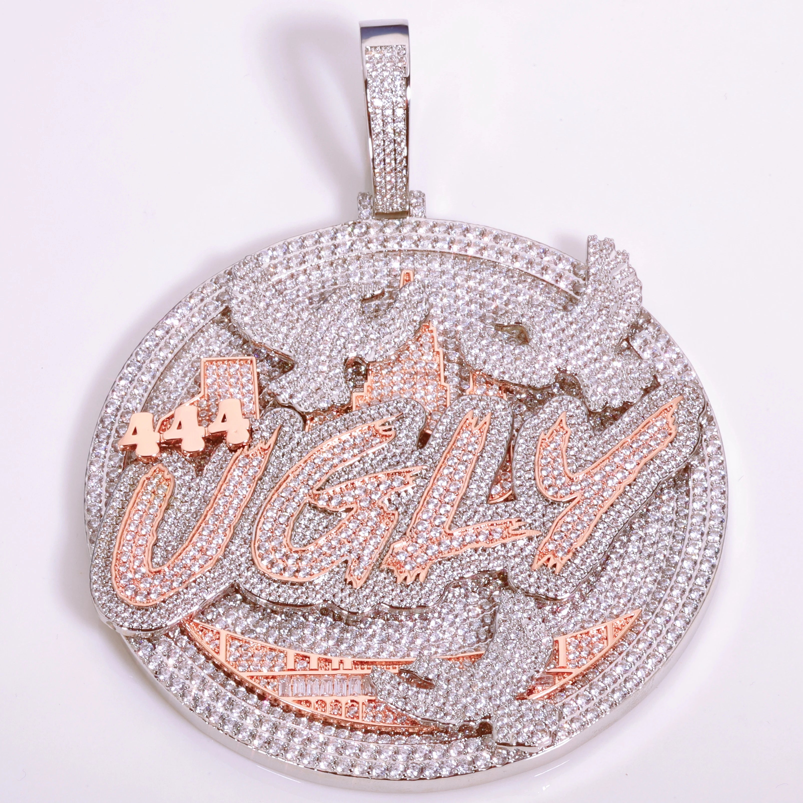 City Skyline Pendant Necklace Two-Tone
