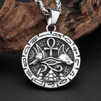 Anubis Ankh Cross Pendant — Stainless