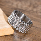 Presidential Watch Link Ring — Stainless Steel