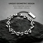 Letter Z Thorn Barbed Wire Link Chain Bracelet for Men & Women