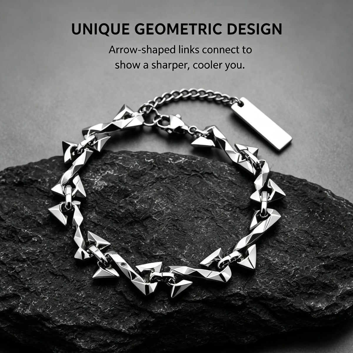 Letter Z Thorn Barbed Wire Link Chain Bracelet for Men & Women