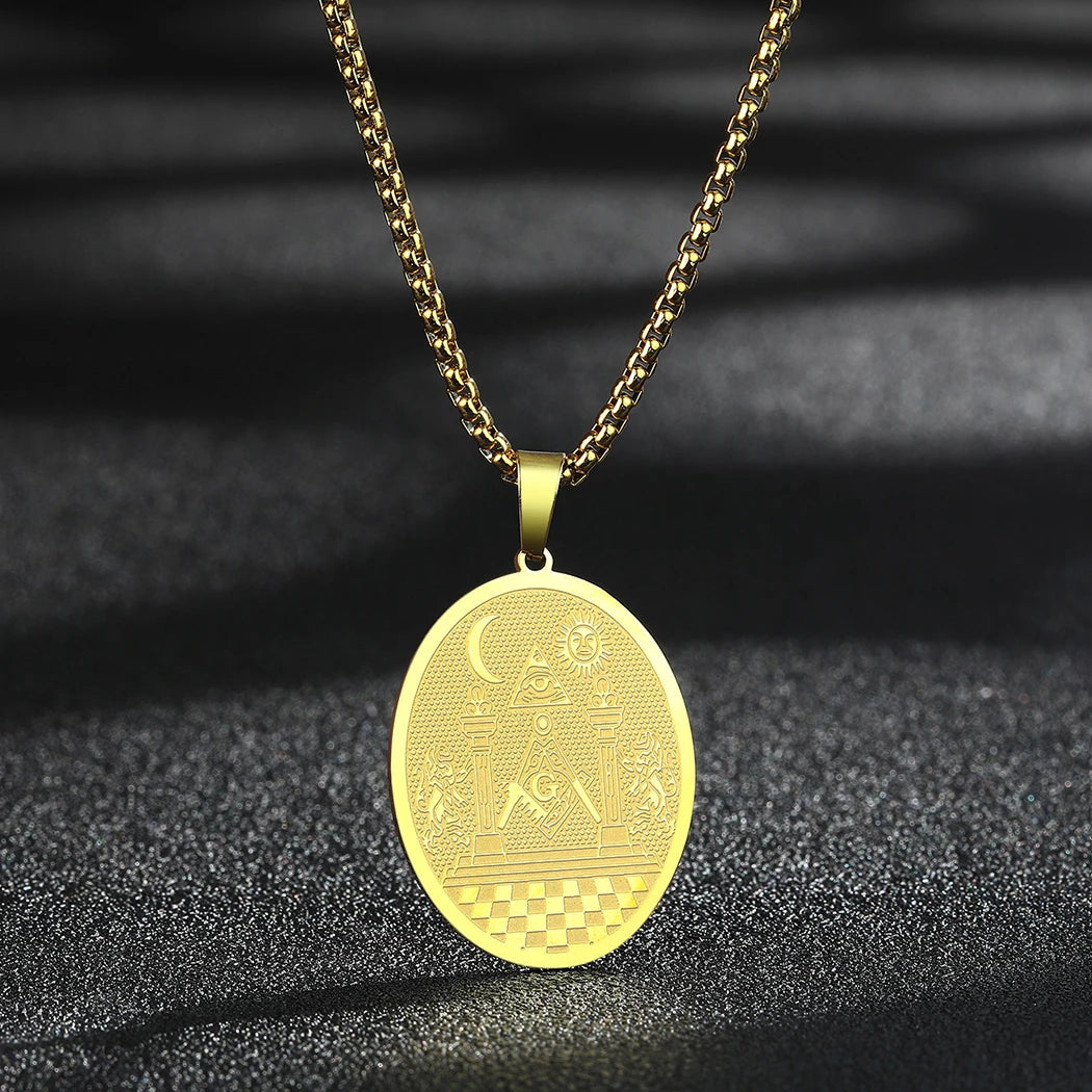 Lion of Judah Coin Pendant Necklace