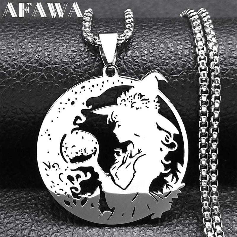 Witchcraft Stainless Steel Pendant Necklace
