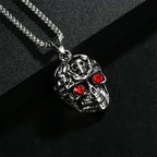 Skull Steel Pendant European American Head