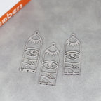 3pcs Eye of Horus Charms DIY Craft Tassels Earrings Necklace Jewelry Making Devil Eye Amulet Stainless Steel Pendant