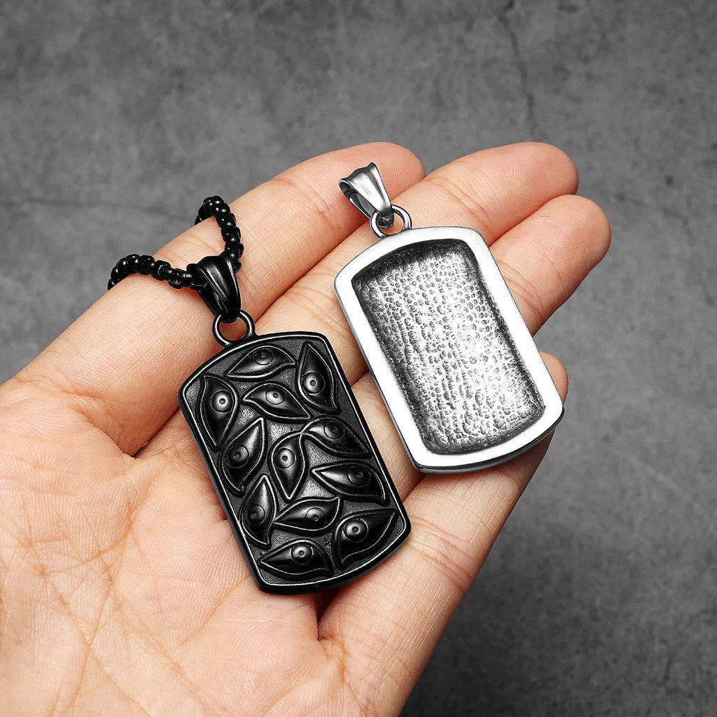 Eye of God Pendant Necklace — Stainless Steel