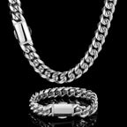 Stainless Steel Cuban Chain Necklace Miami 12MM