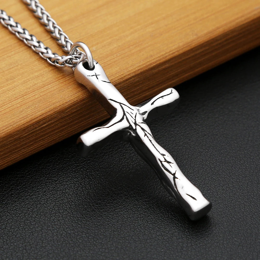 Cross Steel Pendant Vintage Punk Unique