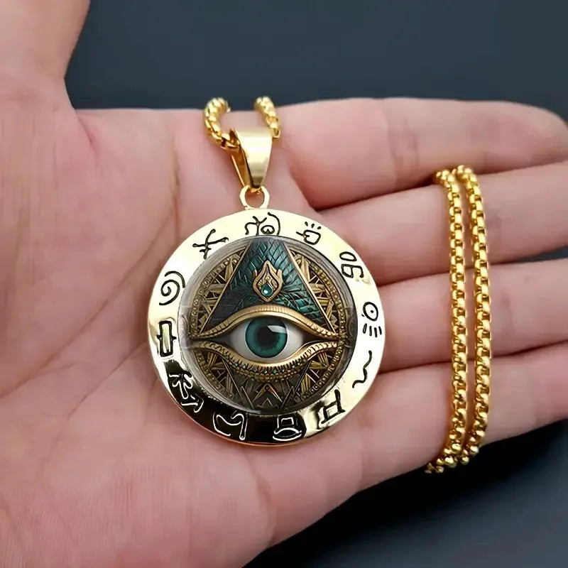 Egyptian Eye Pendant Necklace