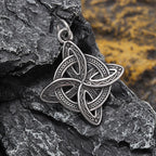 Celtic Witch Knot Pendant Necklace — Stainless Steel