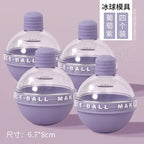 Silicone Ice Ball Maker Hockey Mold Round Reusable Cube Ball Mold Whiskey Cocktail Ice Maker DIY 2026 New Round Ice