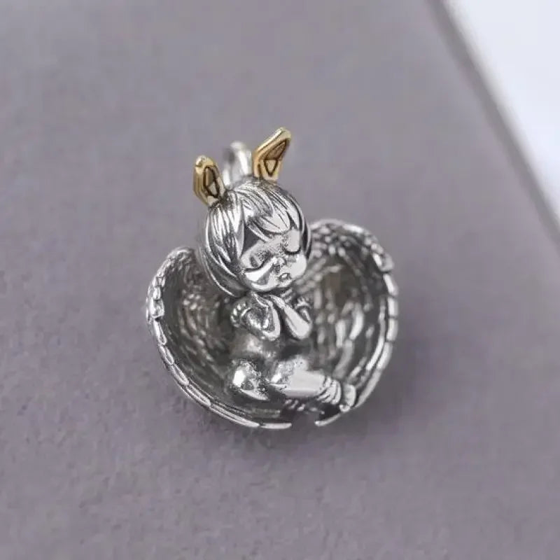 Angel Stainless Steel Pendant Necklace