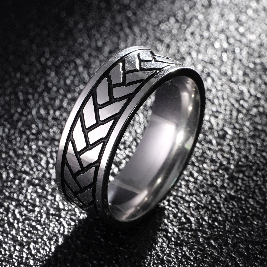 Vintage 316L Stainless Steel Ring for Men And Women Never Fade Power Lucky Mantra Ring