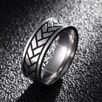Vintage 316L Stainless Steel Ring for Men And Women Never Fade Power Lucky Mantra Ring