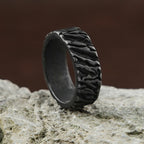 Valknut Black Ring Vintage Viking Triangle Nordic