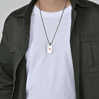 Poker Ace Steel Pendant 60CM Necklace