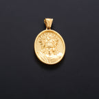 Jesus Cross Gold Pendant Necklace