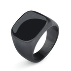Smooth Signet Ring — Stainless Steel