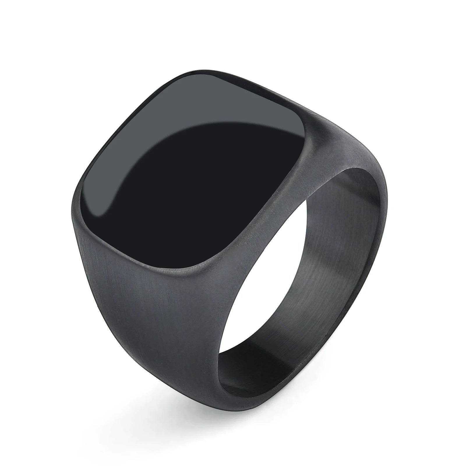 Smooth Signet Ring — Stainless Steel