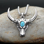 Bull Head Steel Pendant Vintage Punk Zodiac