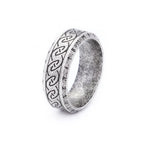 Odin Steel Ring Viking Futhark Runes 316L Norse