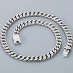 50/60CM Long 12MM Wide Cuban Link Chain Necklaces for Man Solid Stainless Steel On Neck Chains Party Male Jewelry Gifts